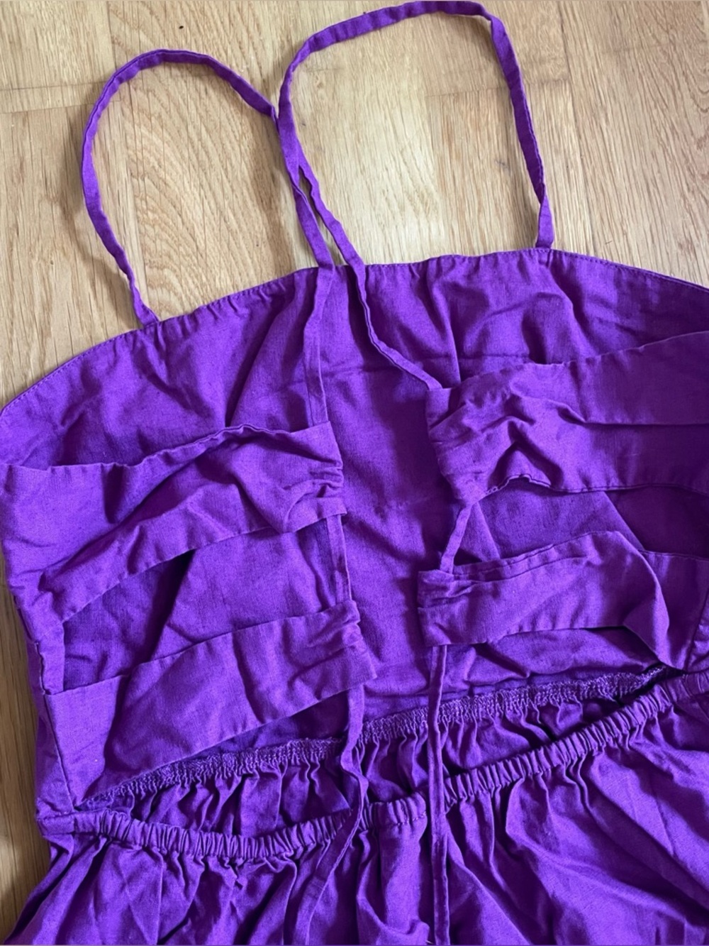 Rove JOIE Midi Dress in purple linen size Small - Picture 5 of 14